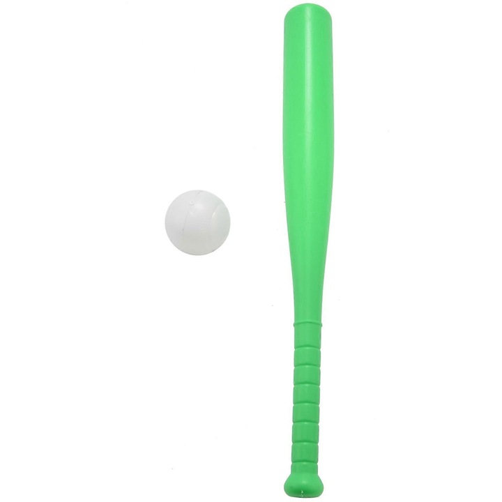 Baseball ütő játék gyerekeknek 42x4.5cm zöld fehér szett