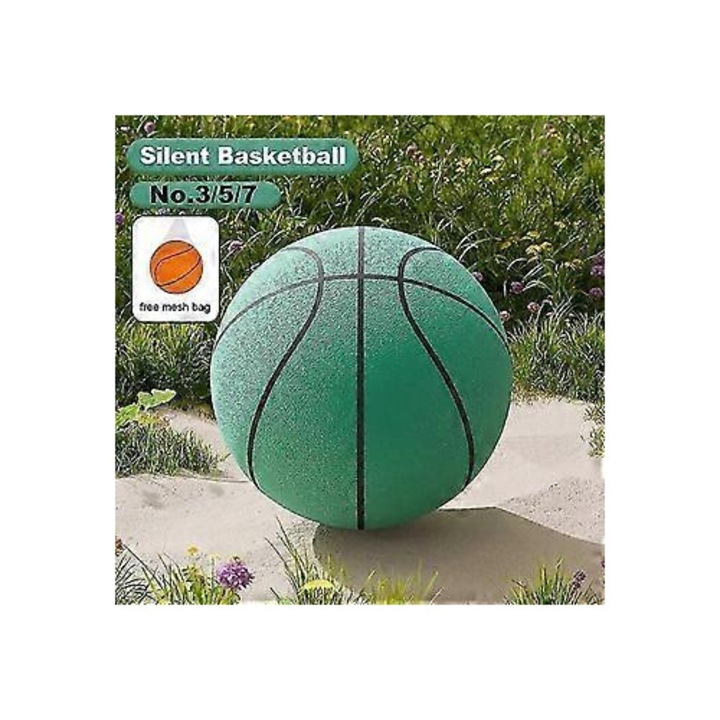 Kosárlabda labda, némított, 24cm, PU, uniszex