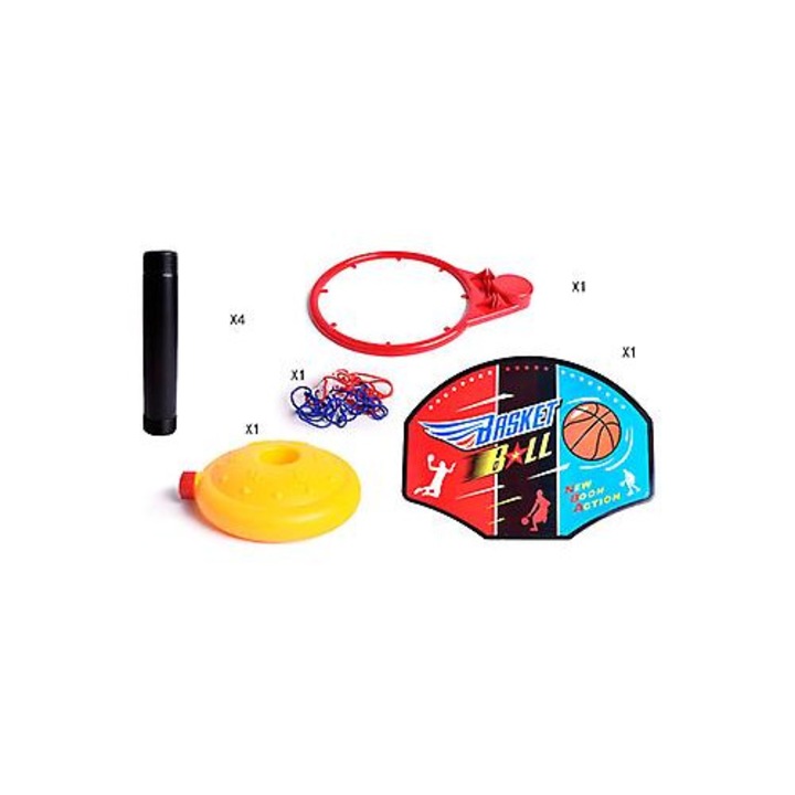 Set baschet copii, portabil, colorat, 110cm