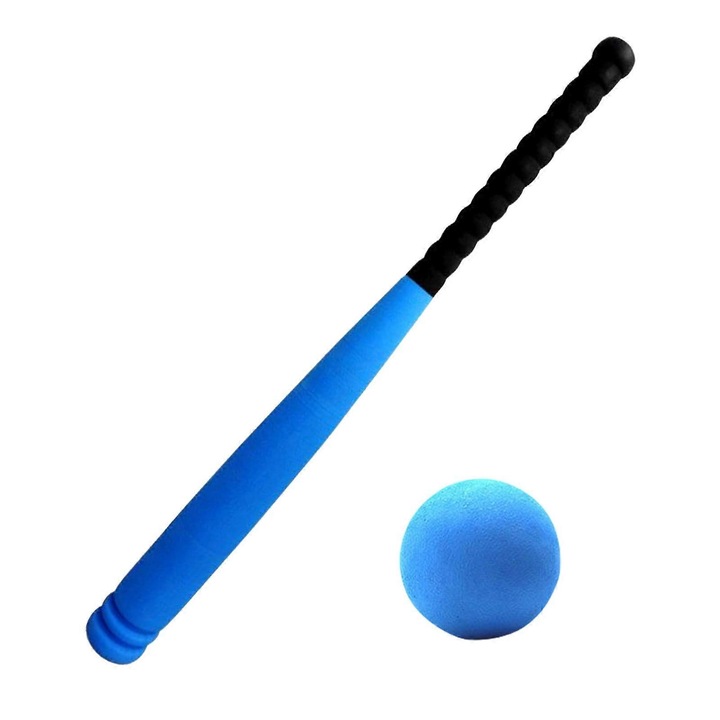 Gyermek baseball szett, labda és hab ütő, többszínű, 54cm