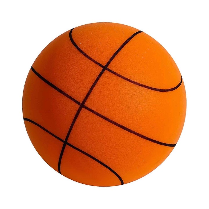 Minge baschet spuma pentru copii, tacuta, 24x24x24cm, multicolor