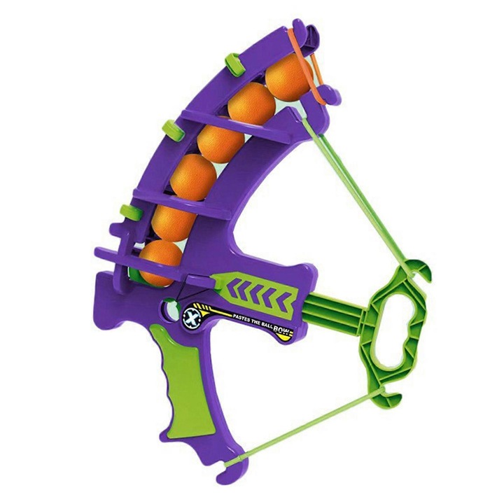 Set arc si sageti cu tematica morcov, plastic, multicolor, dimensiuni variabile