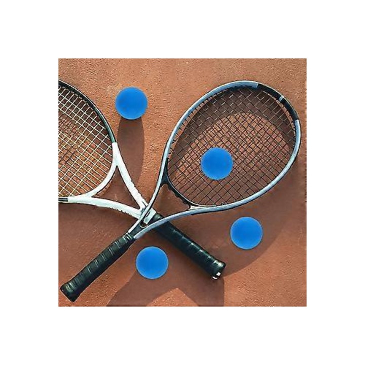 Set mingi antrenament squash cauciuc albastru 6x6x6cm
