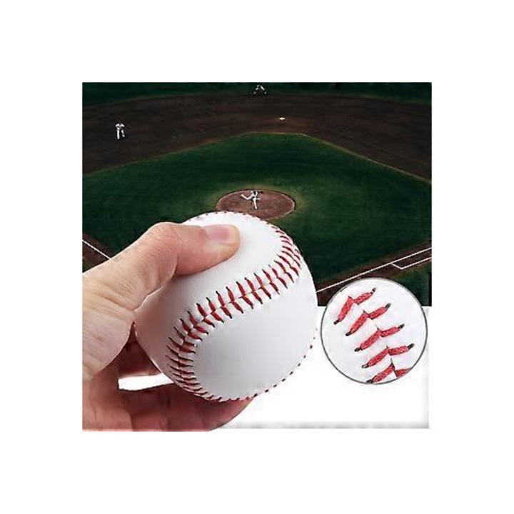 Baseball edzőlabda, PVC bőr, puha, 7.2x7.5cm