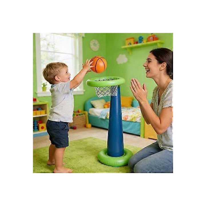 Set baschet gonflabil, PVC, portabil, 60x50x30cm