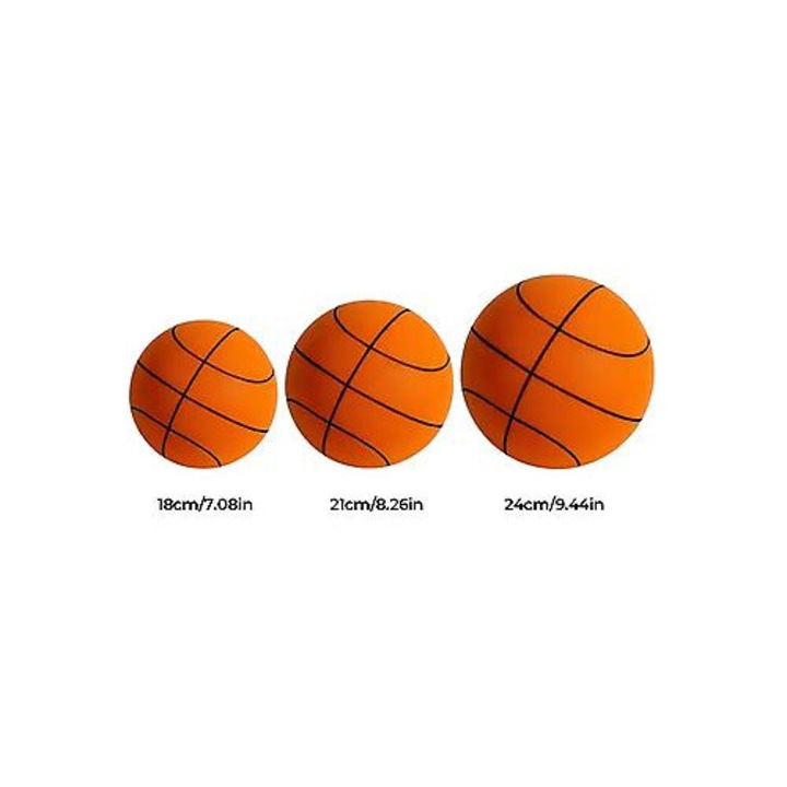 Színes puha kosárlabda 21cm csendes