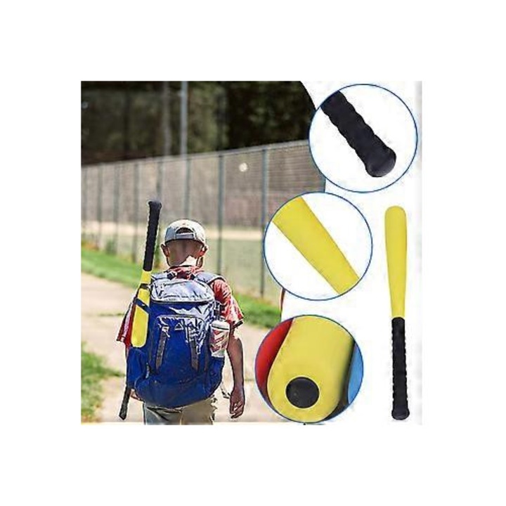 Gyermek hab baseball ütő, labdával, többszínű, 64cm