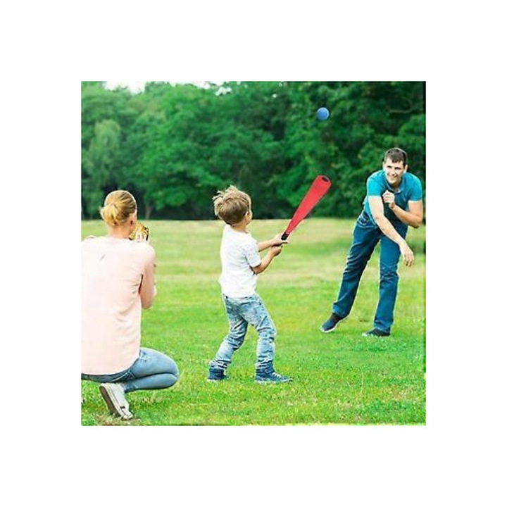 Gyermek hab baseball ütő, labdával, többszínű, 64cm