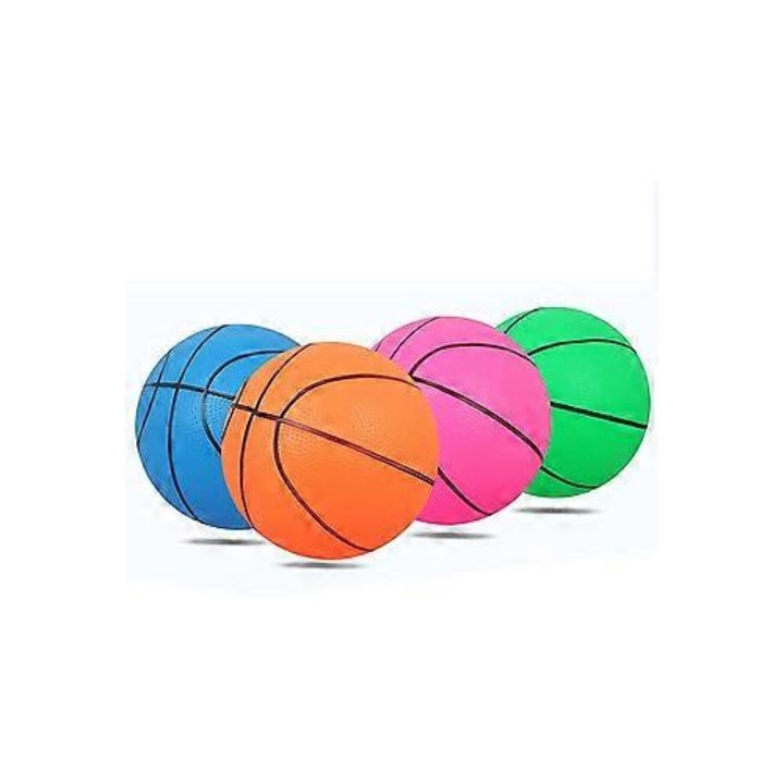 Mini kosárlabda, PVC, tartós, 13cm, többszínű