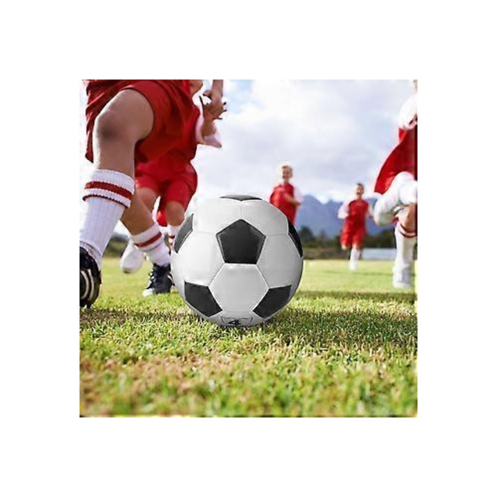Minge fotbal mini, PVC, durabil, alb, 3 marimi