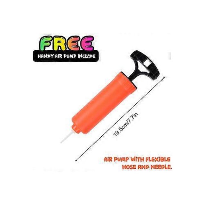 5 db mini kosárlabda szett, 15 cm, többszínű, pumpával, tartós PVC