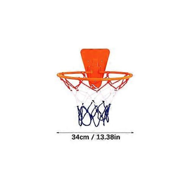 Összecsukható, többszínű beltéri kosárlabda palánk, 34 cm