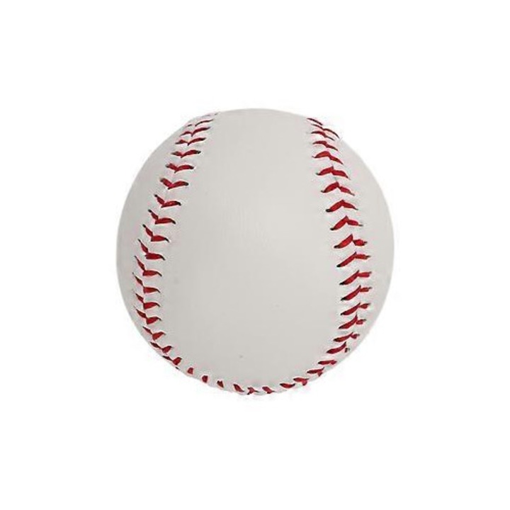 2 db baseball edzőlabda szett, PU bőr, 7.2cm, fehér