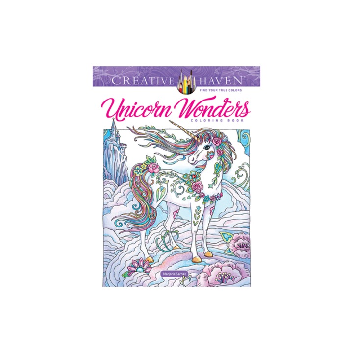 Creative Haven Unicorn Wonders Coloring Book, Marjorie Sarnat