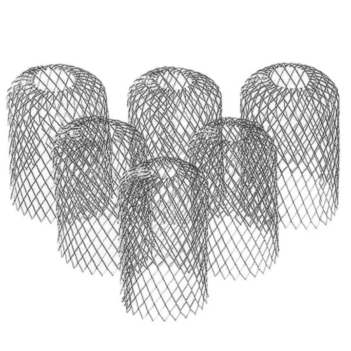 Set 6 filtre aluminiu pentru scurgere, 15x8cm, argintiu