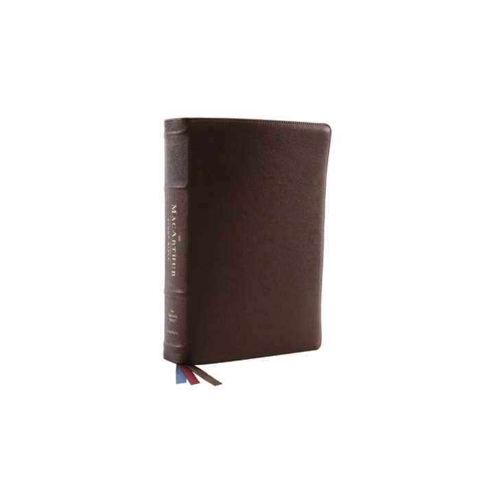 Nkjv, MacArthur Study Bible, 2nd Edition, Premium Goatskin Leather, Black, Premier Collection, Comfort Print Unleashing God's Truth One Verse at a Ti, John F. MacArthur