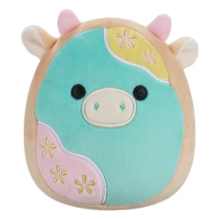 Plüssjáték 13 cm, Cornelius, pasztell tehén, Squishmallows