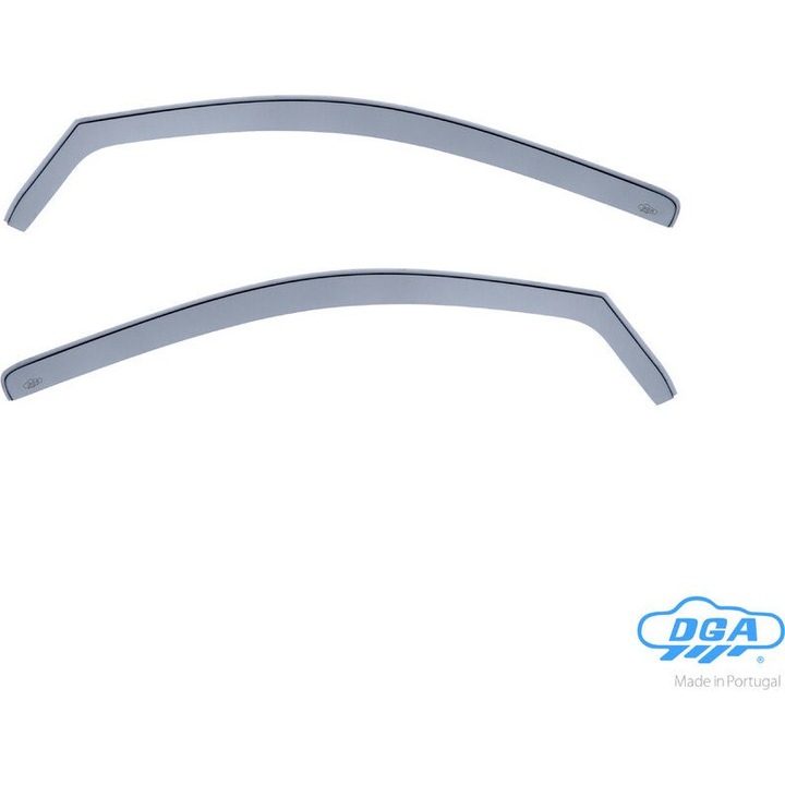 Set 2 deflectoare geam fata DGA Opel Astra II G 3D acrilic transparent 1998-2004