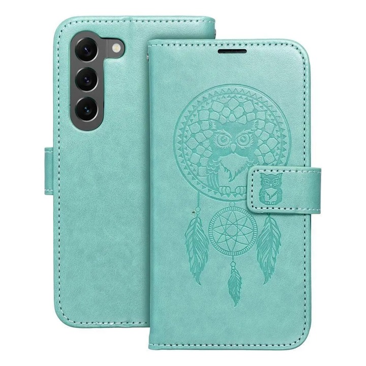 Bőrtok Samsung S23 Plus-hoz, Forcell Mezzo Book Case Dream, Zöld