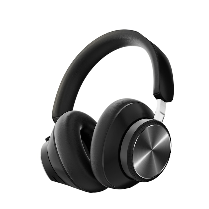 Az over-ear fejhallgatók over-ear kialakítással, zajszűréssel, hosszú akkumulátor-üzemidővel, Bluetooth 6.0 vezeték nélküli kapcsolattal, nagy felbontású mikrofonnal és 360°-os, nagy felbontású, mindenirányú térbeli hangélménnyel rendelkeznek. - Fekete