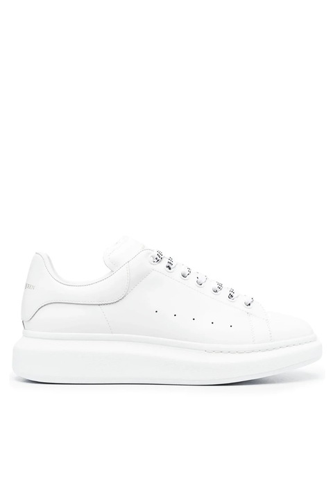 Alexander McQueen Oversized leather Man sneakers Full White, Alb