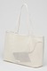 CALVIN KLEIN, Geanta tote de plasa cu logo, Alb murdar