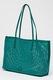 CALVIN KLEIN, Geanta tote de plasa cu logo, Verde smarald