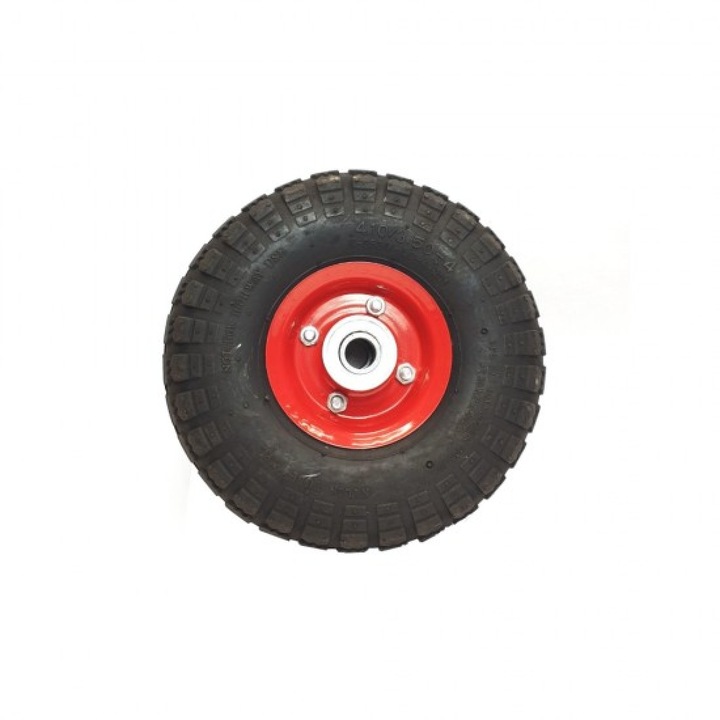 Roata roaba 350/4, cu interior metal, Sarcina maxima suportata 136 kg, Diametru 26 cm