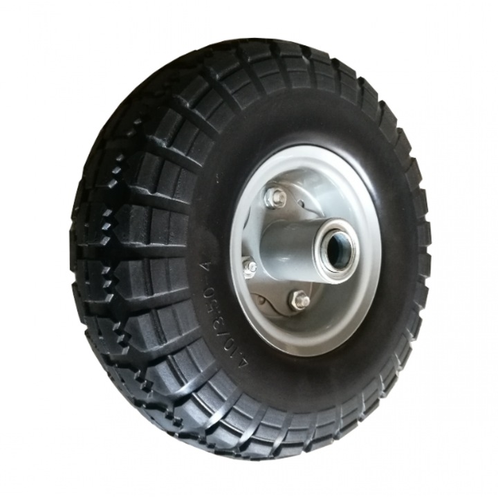 Roata roaba spuma 350/4, interior 16'', plina, negru-gri