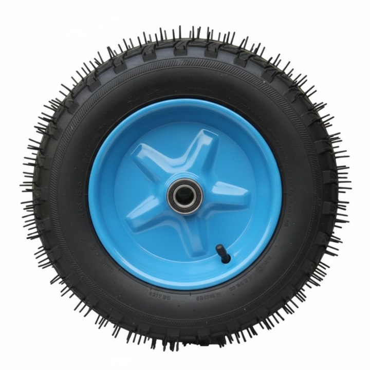 Roata roaba 400-8, ax 20’’, pentru Utilizarea Intensiva, Aderenta Excelenta, Albastru