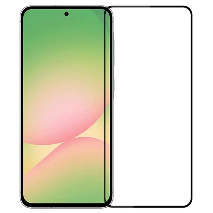 Folie de protectie tempered glass pentru Samsung Galaxy A36 5G / A37 5G full glue black