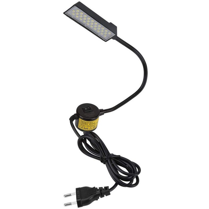 Varrógép lámpa 30 LED-del, mágneses, gazdaságos