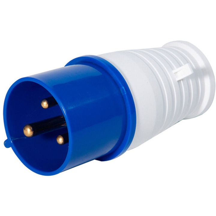 Priza industriala 16A, 220V/380V, polipropilena, IP44, 120x40x40mm