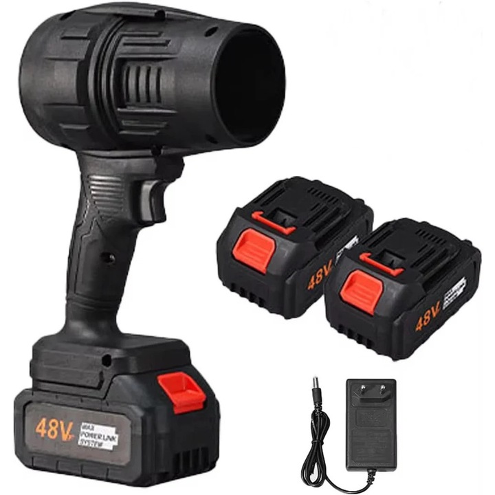 Hordozható légfúvó 1050W, 35000 RPM, 2 db 48V-40Ah akkumulátor