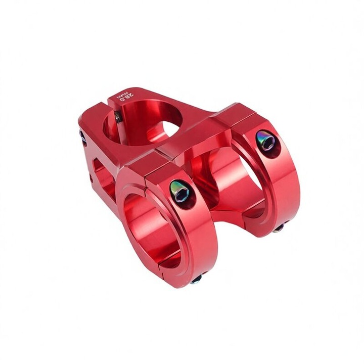 Rövid alumínium nyeregcső 31.8x35mm fekete piros lila titán