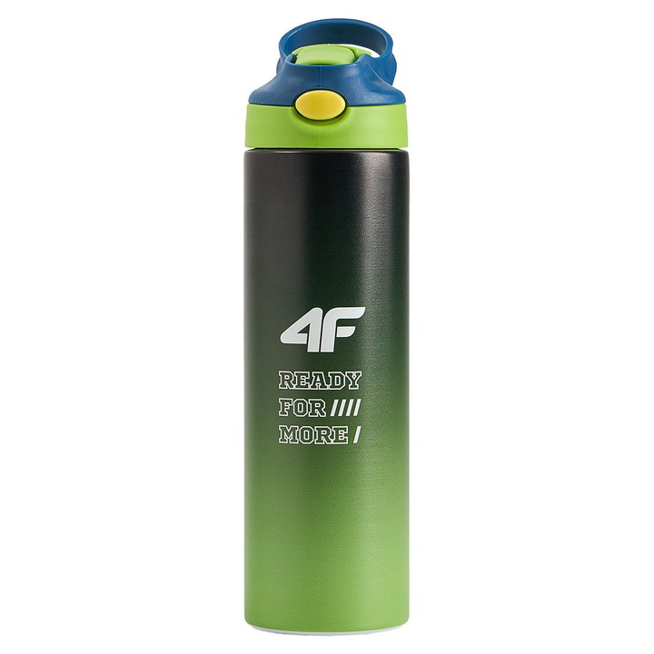 4F 590ml fém kulacs, zöld