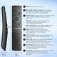 Смарт дистанционно управление с гласова команда XPQKDC® съвместимо със Samsung® Smart TV телевизори, специални бутони за Netflix, YouTube и Disney+, технология за разпознаване на глас, модерен ергономичен дизайн