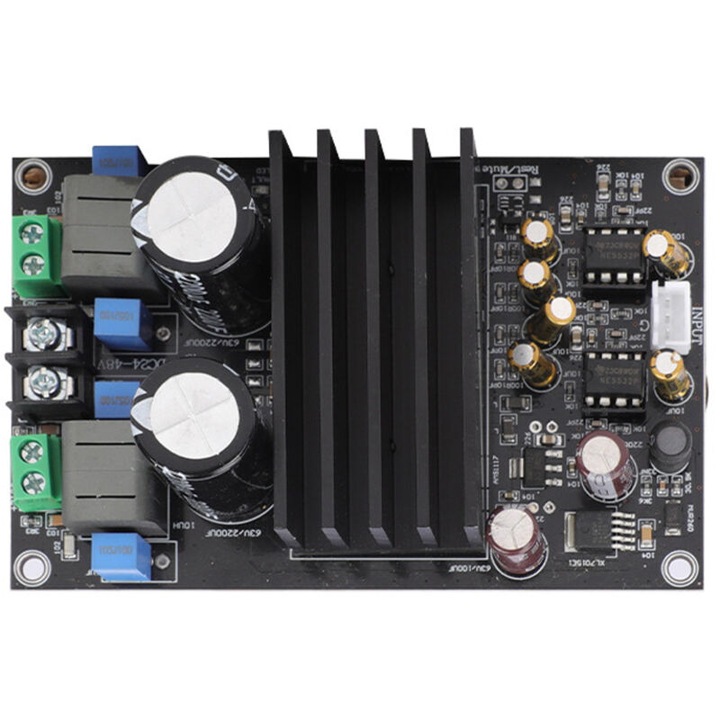 Audio erősítő panel 2x315W fekete 109x70mm szett