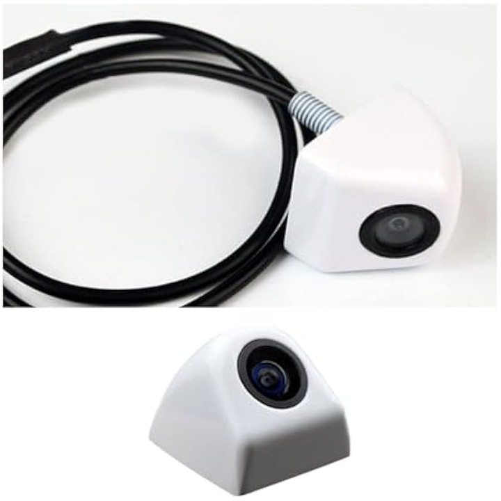 Camera auto spate, rezistenta la apa IP68, HD 720P, unghi 155°, alb, 3.1x2.69x3cm
