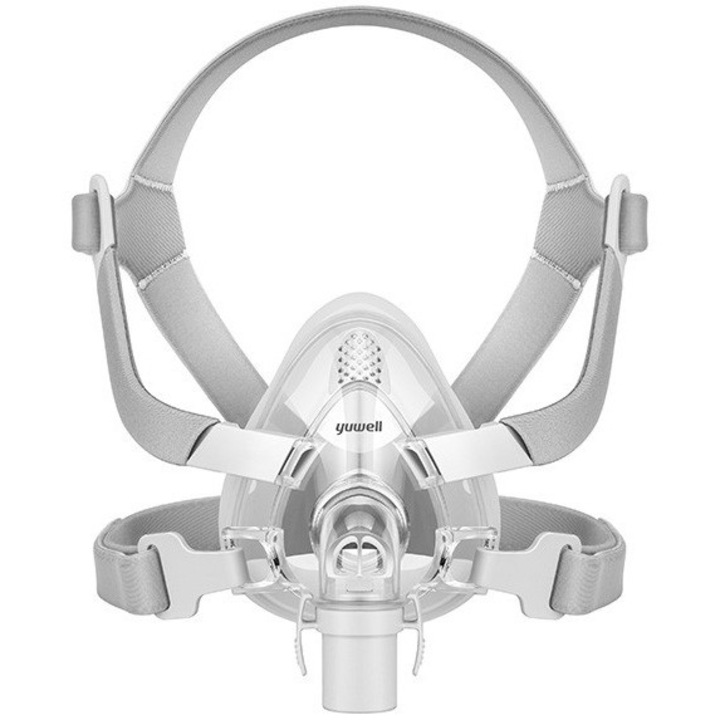 Masca faciala completa Fiterman Pharma YF-02, dispozitiv CPAP automat, combatere sforait si apnee in somn, marime L