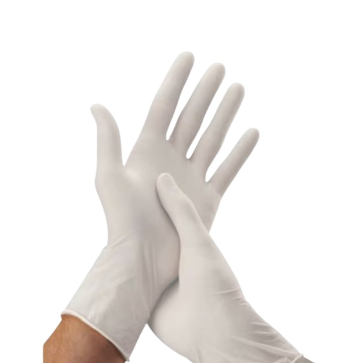 Set manusi chirurgicale sterile din latex, Mercator, fara pudra, marimea 8, L, 50 perechi / cutie