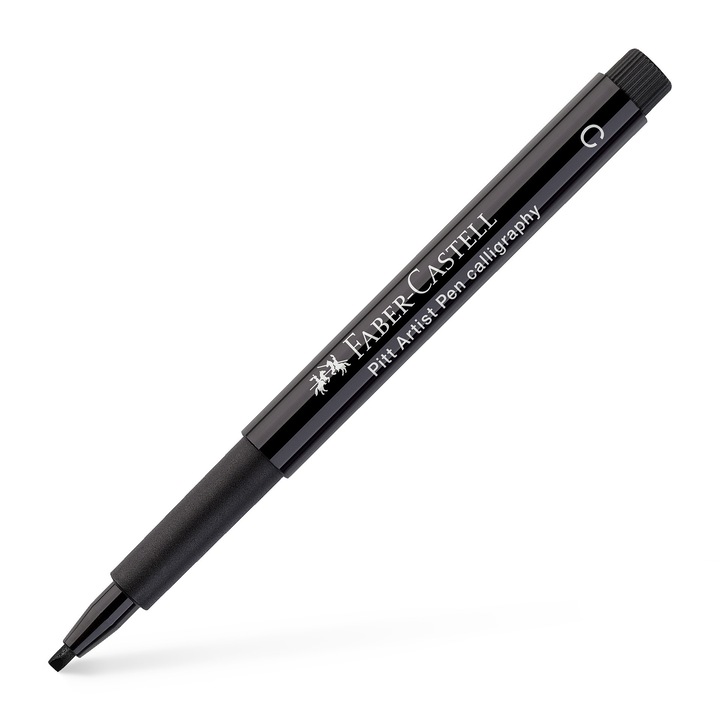 Тънкописец Faber-Castell Pitt Artist, за калиграфия, черен