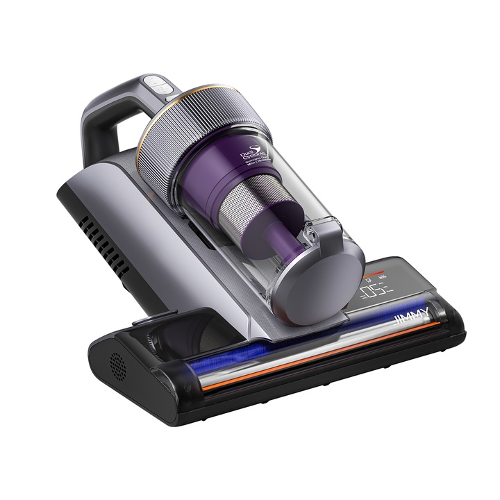 Aspirator Antiacarieni UV, Jimmy BX8 Pro, pentru Saltele si Canapele, 17000Pa, Sterilizare UV 99.9%, Incalzire Grafen 65°C, Aromaterapie, Senzor Inteligent de Praf, Filtrare in 5 Etape, Rezervor 0.5L
