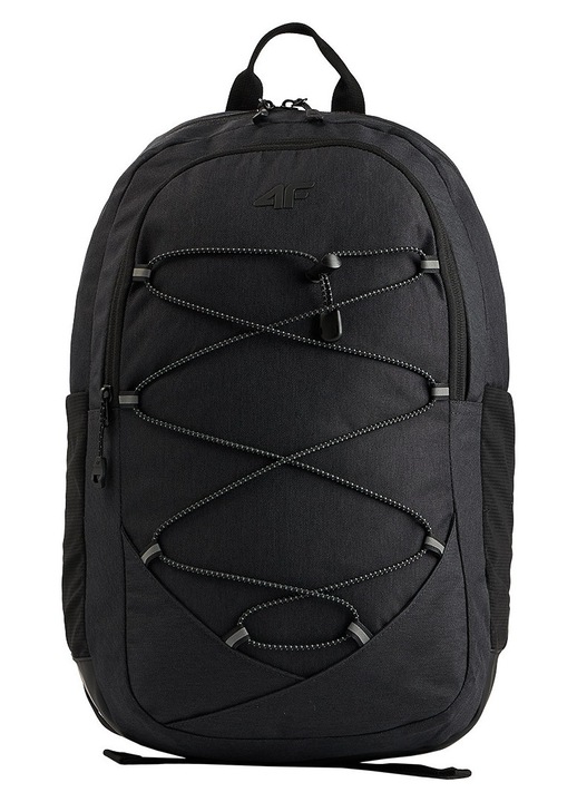 Rucsac urban 4F 22L negru cu buzunar laptop