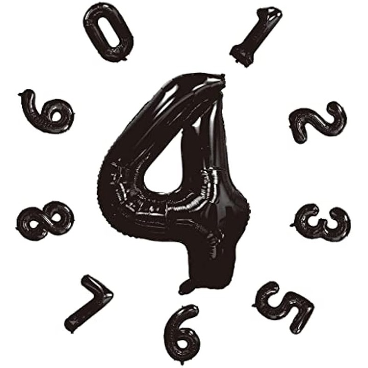 Фолиеви балони цифри, 40 инча, многоцветни, за многократна употреба