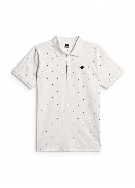 Ferfi polo, 4F, regular, feher, pamut