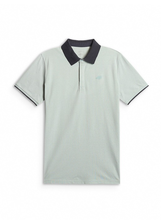 Férfi pólóing, 4F, regular, menta, pamut