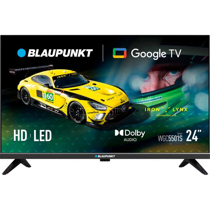 Televizor Blaupunkt LED 24WGC5501S, 60 cm, Smart Google TV 5.0, HD, Clasa E