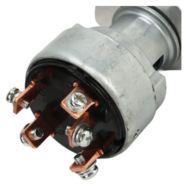 Gyújtáskapcsoló, OEM, alumínium, Kubota motorokhoz, kulccsal, 3 darabos készlet
