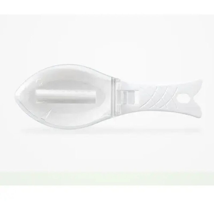 Perie curatare solzi peste, albastru, 16x5.5x4.5cm